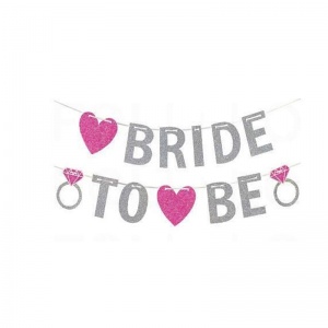 Bride To Be Simli Asma Banner Set 3 Metre Gümüş Renk