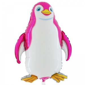 Mega Süpershape 75 cm Pembe Penguen Folyo Balon