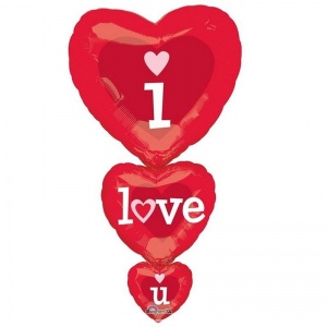 Şekilli Supershape I Love You Folyo Balon