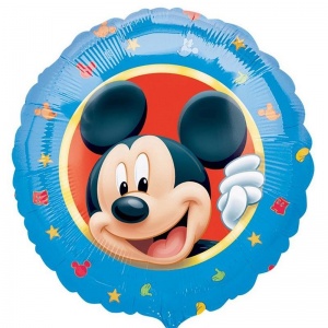 Mickey Mouse Portre 45 cm Folyo Balon Mavi Renk