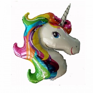 Unicorn Tek Boynuz At Şekilli Süper Shape Folyo Balon 70 cm