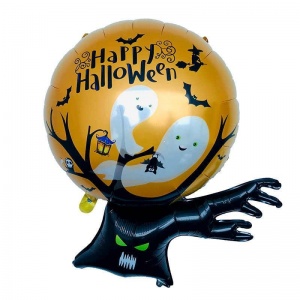 Cadılar Bayramı Halloween Ağacı Şeklinde Folyo Balon 96 x 67 cm