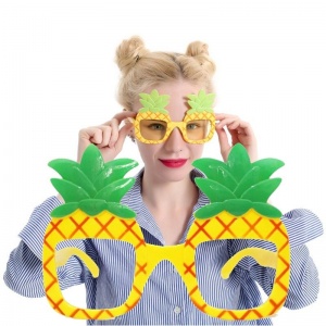 Tropic Color Hawaian Ananas Camlı Parti Gözlüğü Sarı Renk