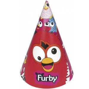 Furby Förbi Partisi Karton Külah Şapka 6 Adet