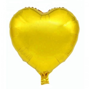 Kalp Şeklinde Gold Altın Renk Folyo Balon 1 Adet 45 cm