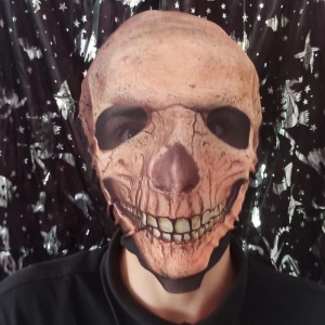 Halloween Cadılar Bayramı 3D 3 Boyutlu Kumaş Baskı Kuru Kafa Korku Maskesi