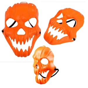 Plastik Halloween Balkabağı Mask Kabak Maskesi Plastik