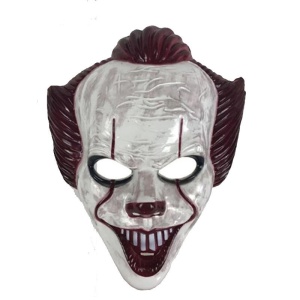 Halloween Plastik Katil Palyaço Maskesi Killer Clown Mask