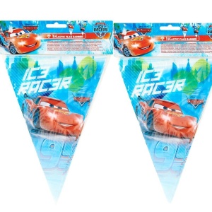 UArabalar Cars Ice Racer Plastik Bayrak Set 2,3 mt