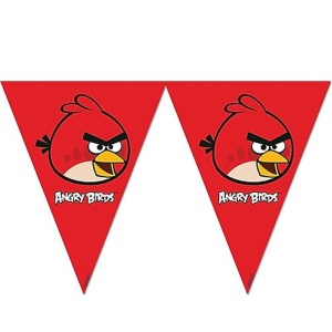 Angry Birds Klasik Plastik Bayrak Set 3,6 mt