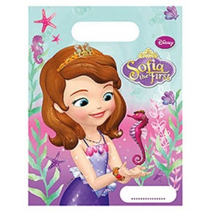 Deniz İncisi Prenses Sofia The First Plastik Parti Çantası 6 Adet