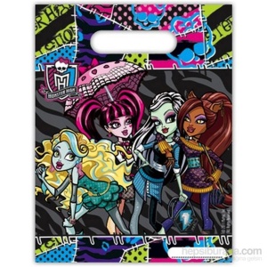 Monster High Plastik Parti Çantası 6 Adet