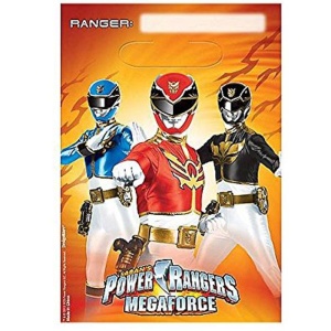 Power Rangers Mega Force Plastik Hediye Çantası 6 Adet