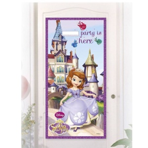 Prenses Sofia The First Plastik Kapı Banner Dekor Süsü