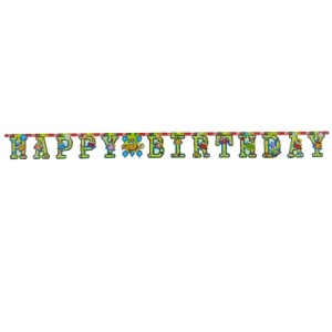 Doğum Günü Pastası Resimli Happy Birthday Banner Harf Afiş 2 Mt