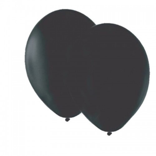10 Adet Siyah Düz Renk Latex Balon