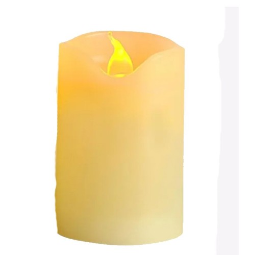 Led Gün Işığı Renkli Plastik Pilli Mum 8 cm 